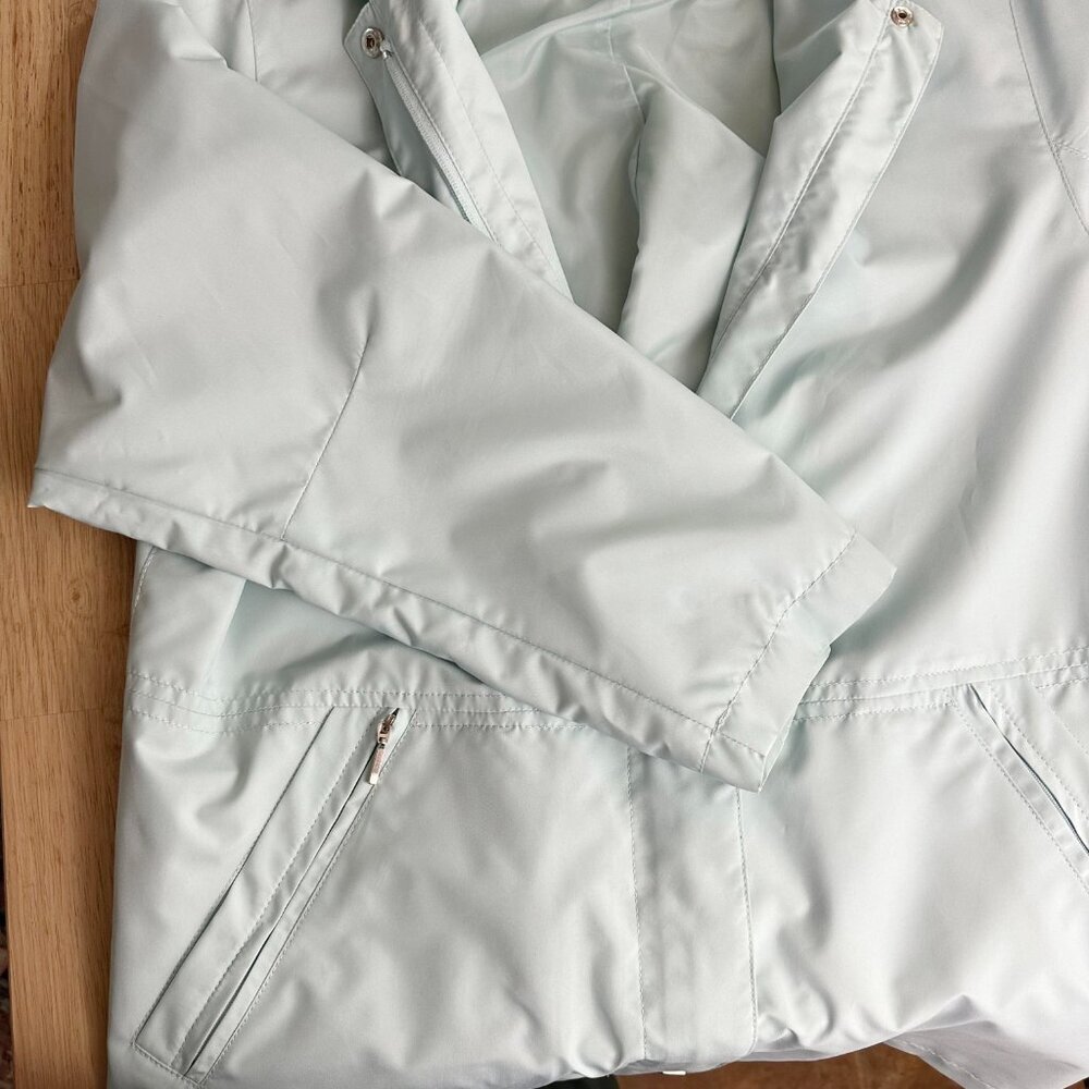Vintage Fitz-Wright Powder Blue Coat Jacket Pristine! M Rain‎ Light - Picture 7 of 10